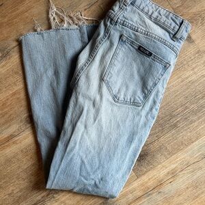 Rolla’s size 25 frayed hem jeans